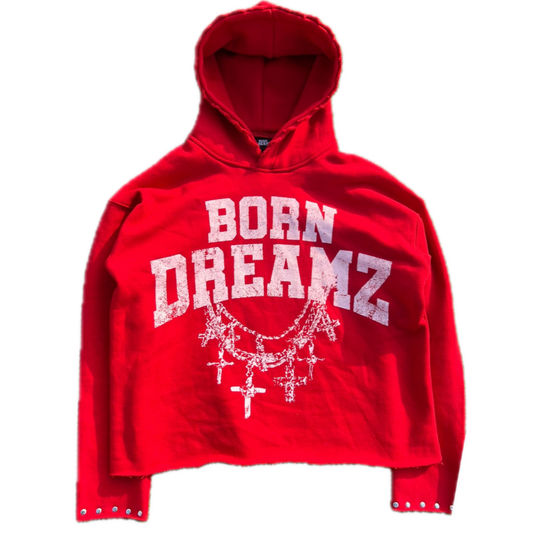 v2 Cross Chain Hoodie Red